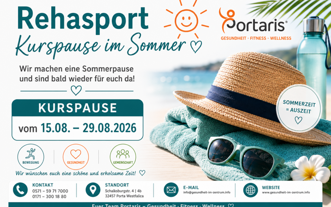 Rehasport Kurspause im Sommer ☀️